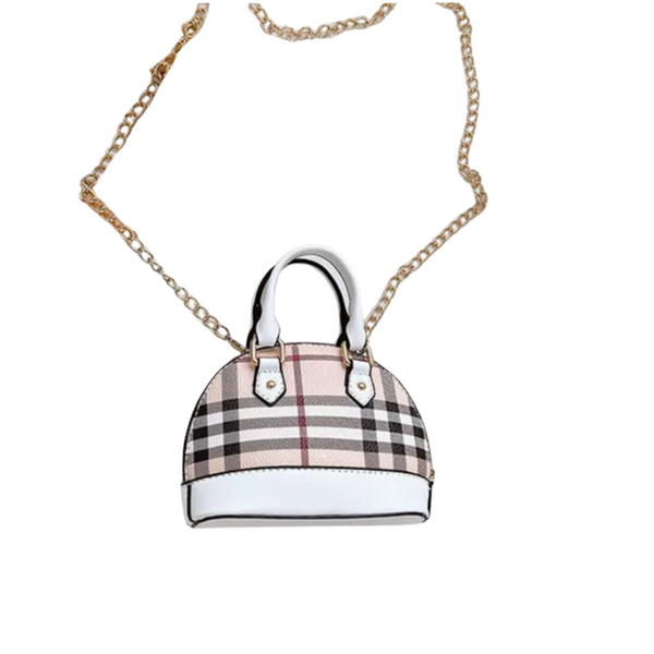 Plaid purse mini designer