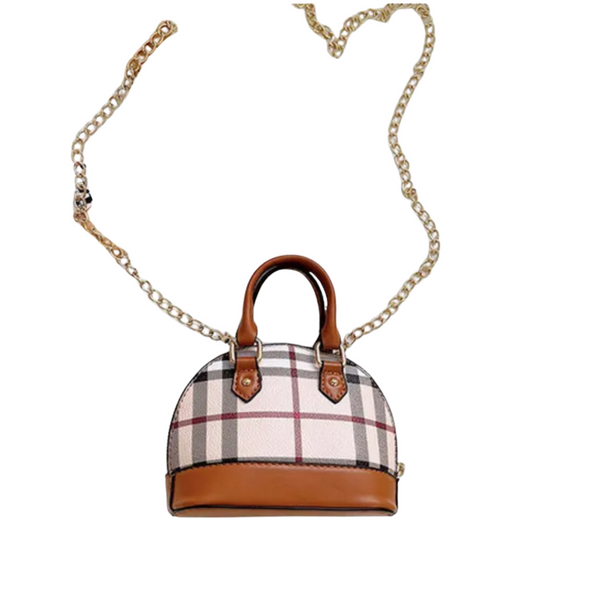 Plaid purse mini designer